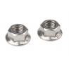 China DIN6923 18-8 Stainless Steel Serrated Flange Locknuts Hexagon Nuts with Flange factory