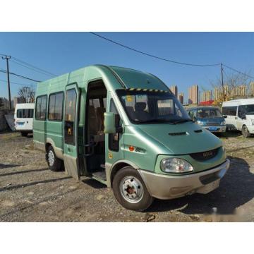 Quality Used Mini Bus 17 Seats Brand IVECO 2.8T Diesel Engine Electric Gate Euro III for sale