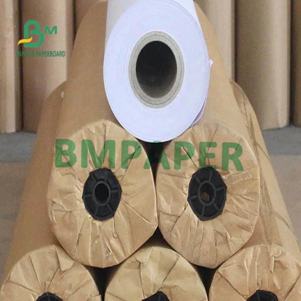 Quality Cad Engineering Drawing Paper 80gr 20lb thick Virgin Pulp White Roll for sale