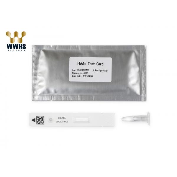 Quality HbA1c Rapid Test Diagnostic Kit Cassette High Accuracy 25T for sale