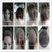 China Human hair full lace wig 10&quot;-26&quot;L 4#/27#color Straight indian remy hair,120%-180% density factory