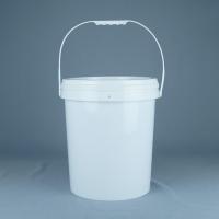 China Customized 15 Liter Paint Plastic Bucket With Lid And Handle factory