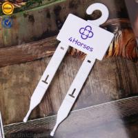 China 58mm*159mm White Belt Plastic Hanger With Two Hooks factory