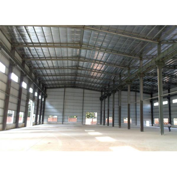 Quality Q235B, Q345B Grade fast installed EPS/PU/XPS sandwich panel steel structure warehouse for sale
