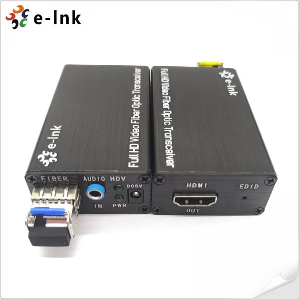 Quality 20km HDMI Fiber Optic Extender with External Stereo Audio for sale