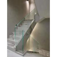 Quality Stainless Steel Curved Tempered Glass Staircase Easy Assemble for sale