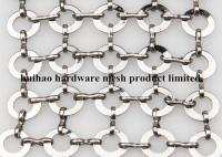 China Stainless Steel Chainmail Ring Decorative Wire Mesh for Fly Screen Curtain factory