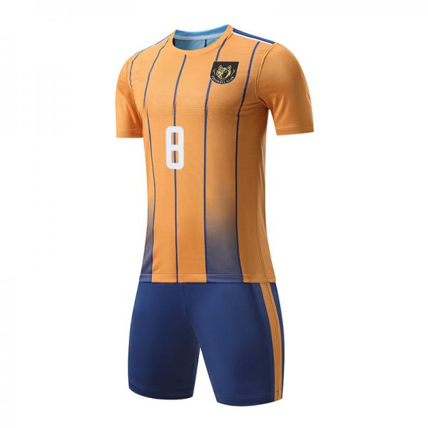 Quality Lightweight Soccer Shirts Jerseys Uniform Set Anti Shrink Breathable for sale