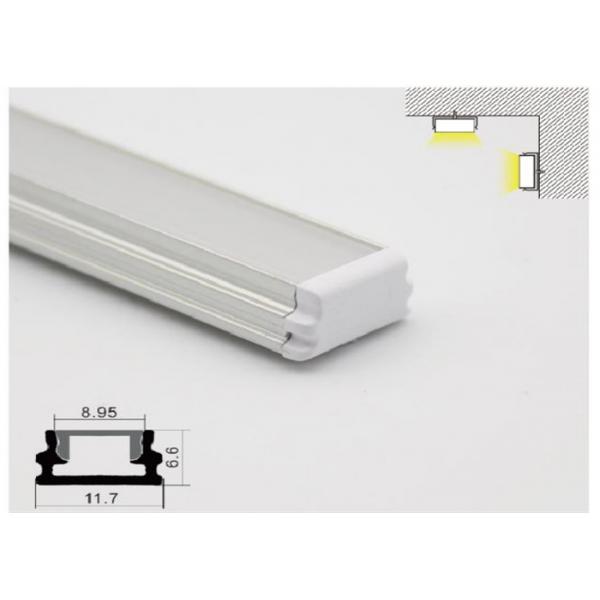 Quality Wind Resistance LED Aluminum Profile 11 X 7mm Linear LED Profiles For Ceiling / Wall for sale