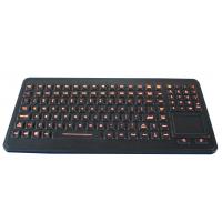 China 120 key illuminated rubber ruggedized keyboard with sealed touch pad factory