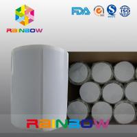 China No Print White / Blank Paper Roll Plain Rectangle Shrink Sleeve Labels Custom Size factory