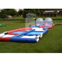 China Welded Funny Outdoor Inflatable Toys Inflatable Zorb Ball Race Ramp factory