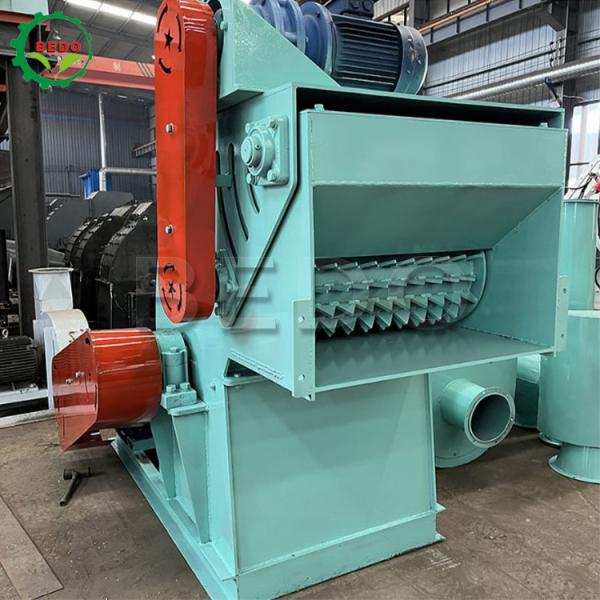 Quality 45KW Wood Hammer Mill Machine 2-5T/H Capacity with Dust Collector for sale