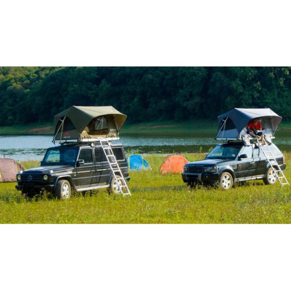 Quality Outdoor Adventure Car Roof Camper Tent , 2 Person Aluminium Roof Top Tent for sale