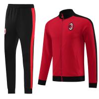 China Red Soccer Team Tracksuits Set Polyester Football Training Set factory