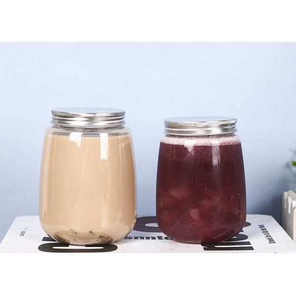 Quality 350ml 500ml 650ml Milk Tea Bottles With Cover for sale