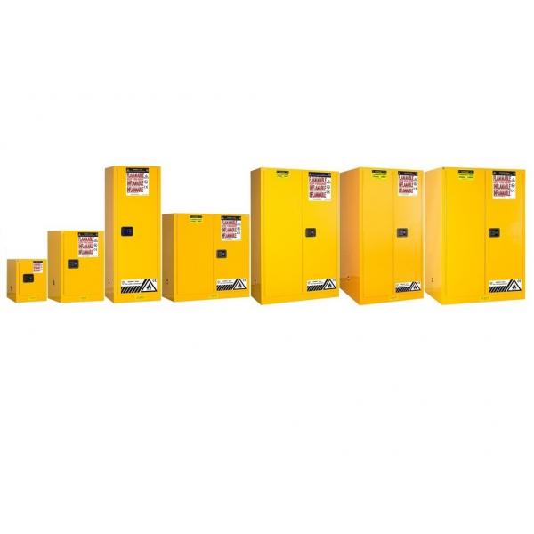 Quality Fire Proof Chemical Flammable Liquids Storage Cabinets Powder Coated For Dubai, USA, Malaysia for sale