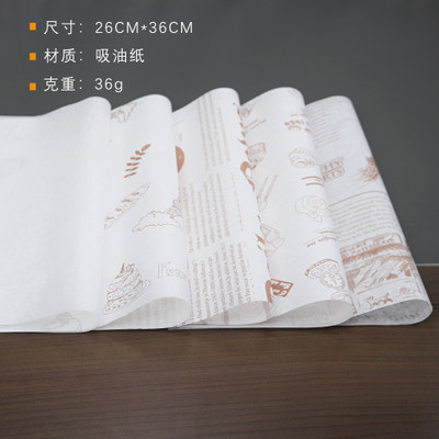 China Eco Friendly Wrapping Printed Greaseproof Baking Paper factory