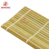 China Handmade Mao Bamboo 24*24cm Sushi Rolling Mat factory