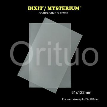 Quality Matte Dixit Mysterium Card Sleeves Clear Non Glare With Size 81x122mm for sale