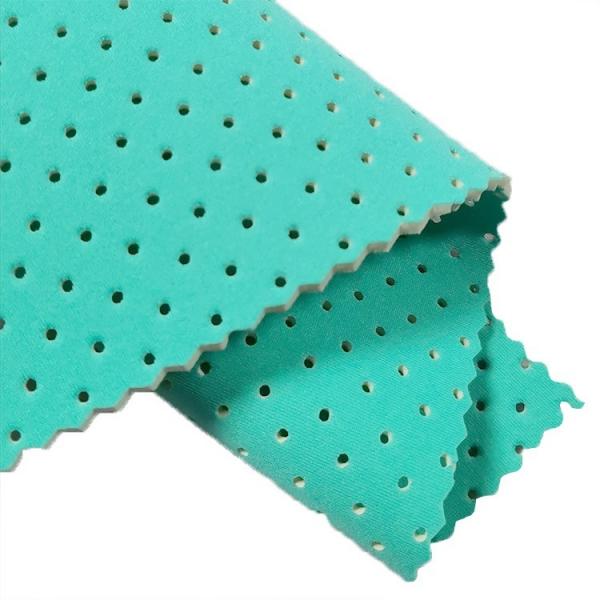 Quality Green Laminated Mesh SBR Neoprene Fabric Sheet Lightweight for sale