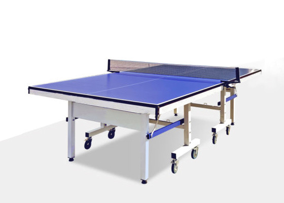 Quality 25mm Table Top Competition Table Tennis Table Blue MDF Material For School for sale