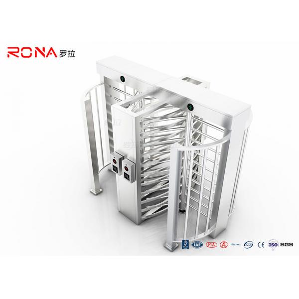 Quality Pedestrian Access Control Full Height Turnstile Integrated RFID Finger Print Security System for sale