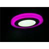 China 12+4W Surface Double Color Flat Panel LED Lights Pink Edge Lit Ceiling light factory