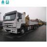 China Sinotruk Heavy Duty HOWO 6 wheel 10 wheel 12 wheel commercial truck mounted crane driving work with cargo body for sale factory