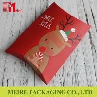 China Custom logo printed paper material pillow design food packing gift card box for Christmas package factory