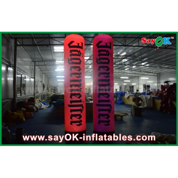 Quality Advertising Inflatable Lighting Pillars / Columns Balloon With Logo Printing for sale