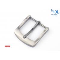 China Purse Making Accessories Metal Pin Buckle , Custom Logo Reversible Belt Buckle factory