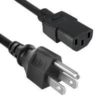 China IEC US Power Cords Waterproof 250V 3 Pin Computer Ac Power Cable factory