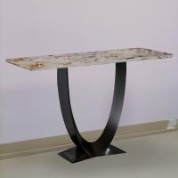 China Modern  Marble Top Hall Table , Hollow Base  Decorative Console Table factory