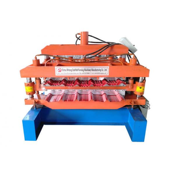 Quality Color Sheet Double Layer Roll Forming Machine Productivity 20-25 M/Min Shaft Diameter 70mm for sale