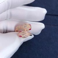 China Bvl Serpenti Seduttori Ring High-End Fashion New Style 18K Gold Jewelry Natural Diamond Ring Fine Jewelry factory