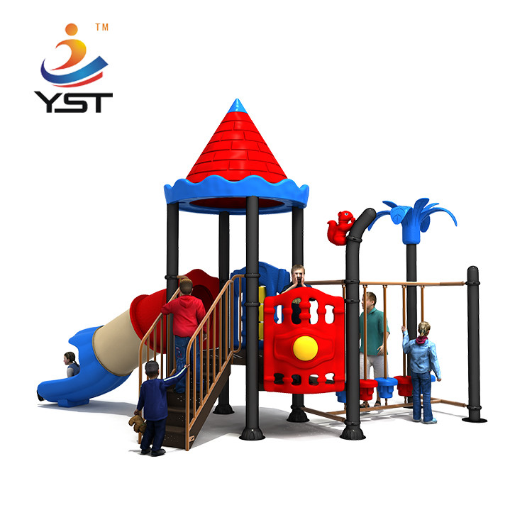 China Backyard Adventure Preschool Kids Playground Slide PVC Coated ODM factory