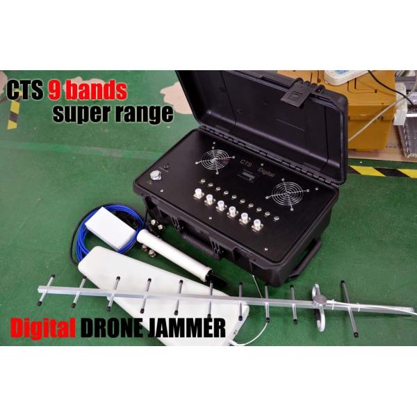 Quality Digital Directional Drone Jammer For 310-470Mhz 800MHZ 900mHZ Gps & Glonass for sale