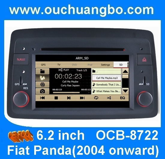 China Ouchuangbo autoradio DVD GPS for Fiat Panda(2004 onward) with steering wheel control mp3 factory