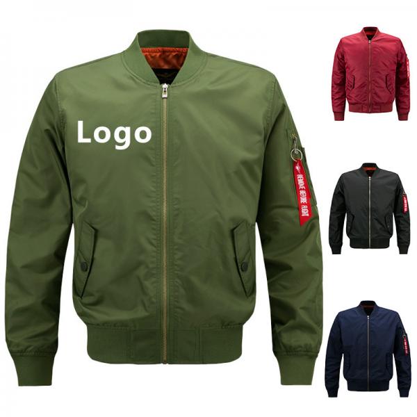 Quality Ma1 Aviator Running Jacket Of 100% Cotton Men's Jacket for sport Winter Tide for sale