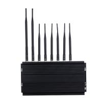 China Mobile Cell Phone Signal Jammer Stationary 8 Antennas 3G WIFI for sale