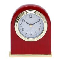 China Red Rosewood Desk Clock Hotel Guest Room Supplies Hotel Alarm Clock factory