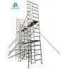 China 8m Height Folding Scaffold Ladder , Lightweight Aluminum Scaffold Platform factory