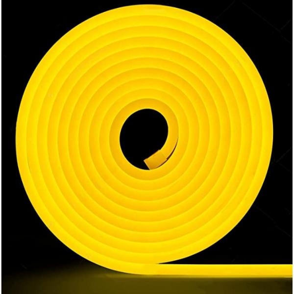 Quality IP67 Neon Yellow Led Lights 24V 2835 Neon Led Flexible Strip Light Silicone for sale