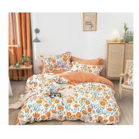 China 200TC Cotton Bedding Sets Printed Reversible Duvet Cover King Simple Flower All Season factory