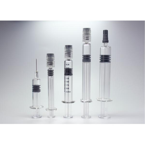 Quality 1-5ml Glass Prefilled Syringes Clear Color For Pharmaceutical And Cosmetic for sale