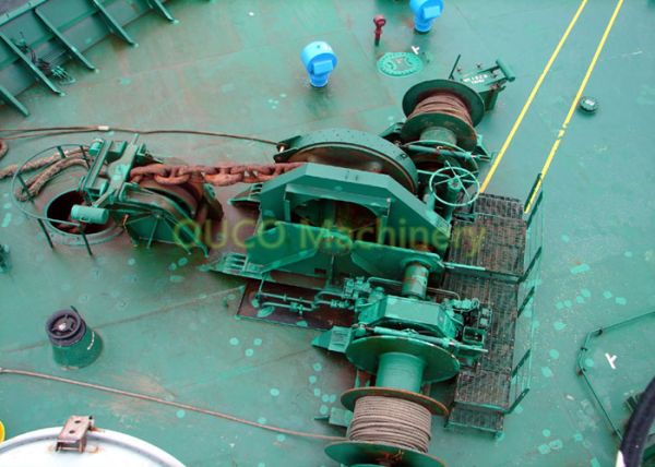 steel material marine deck winches mooring fixed type hydraulic