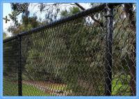 China PVC Coated Chain Link Fence Fabric , 50 Foot Chain Link Fence Fit House Gardens factory