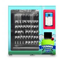 China Tennis Ball Vending Machine With Elevator And Adjustable Channel Width Function , Sports Gears Vending , Micron factory