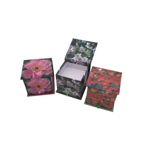 Quality custom printing 2 layers drawer luxury paper gift box packaging with magnet for sale